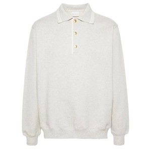 Drôle De Monsieur Classic Cotton Polo Pullover With Buttoned Placket - NWT